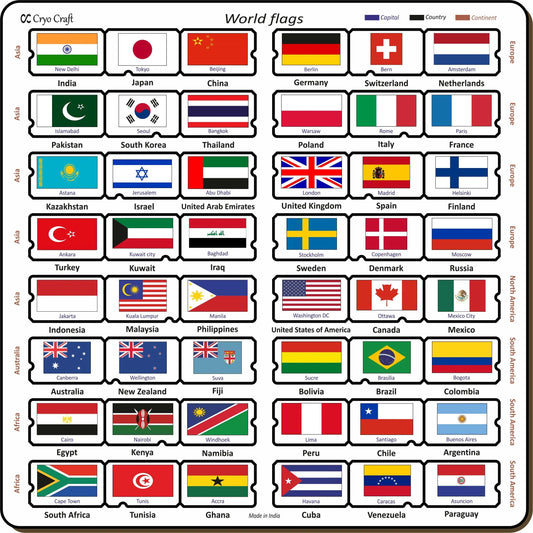 Buy Wooden Flag Puzzle Board - SkilloToys.com