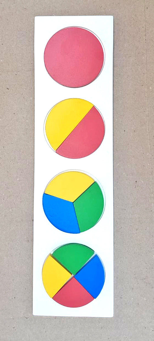 Buy Wooden Fraction of Circle Board - SkilloToys.com