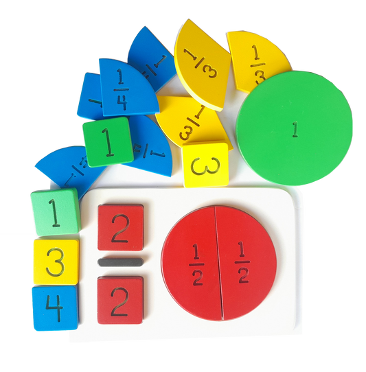 Buy Wooden Fraction of Number Board - SkilloToys.com