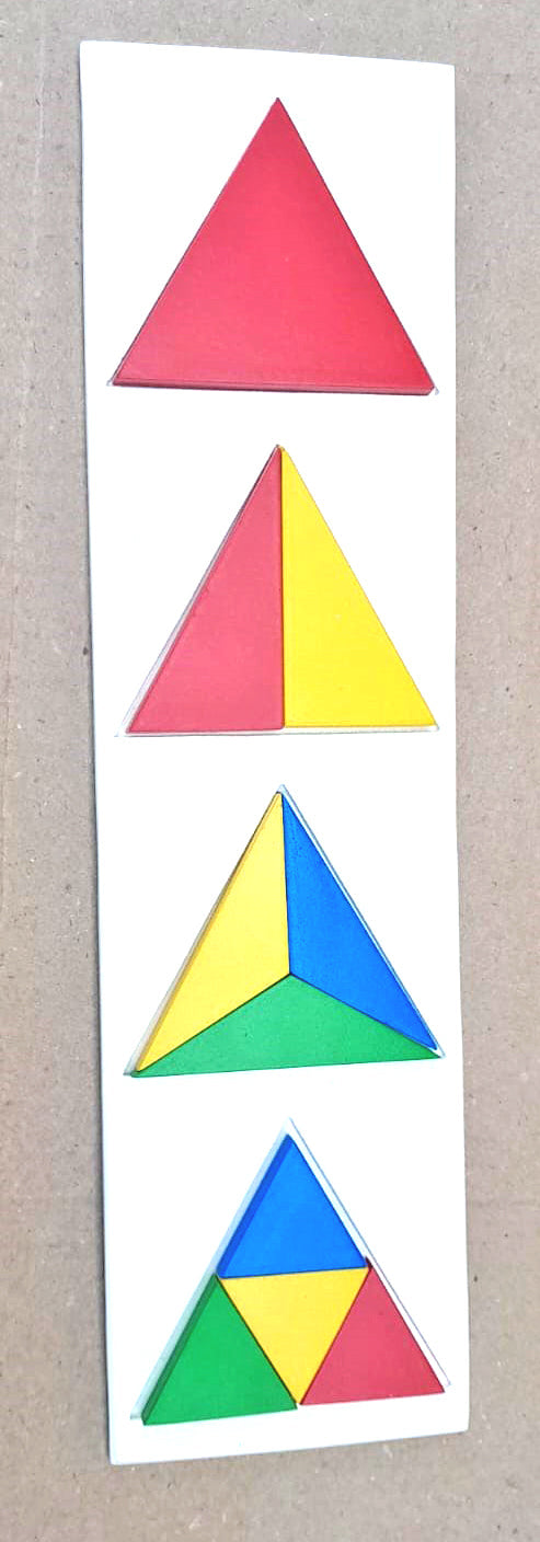 Buy Wooden Fraction of Triangle Board - SkilloToys.com