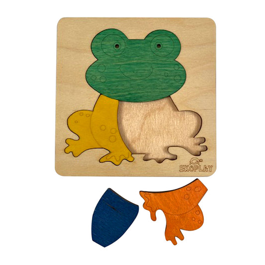 Buy Wooden Happy Frog Puzzle Board - SkilloToys.com