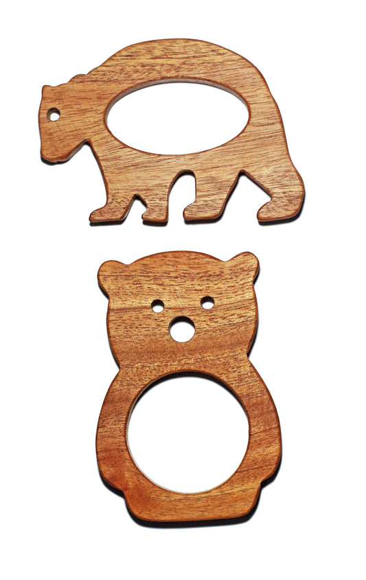 Buy Wooden Ice the Bear & Eddy Teddy Teether - SkilloToys.com