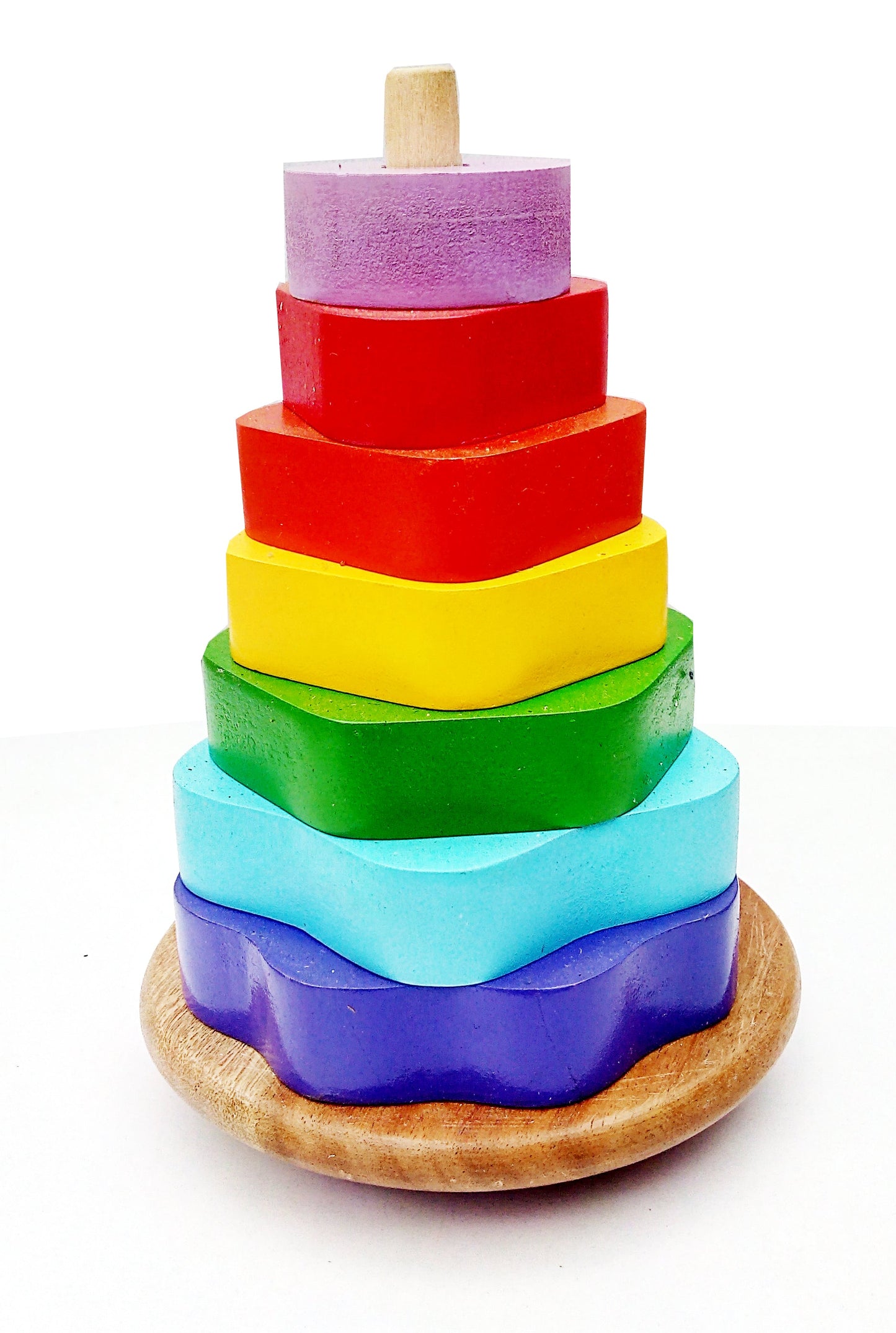 Buy Wooden Round Base Stacker - SkilloToys.com