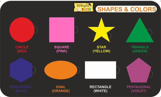 Buy Wooden Shapes & Colors Learning Board - SkilloToys.com