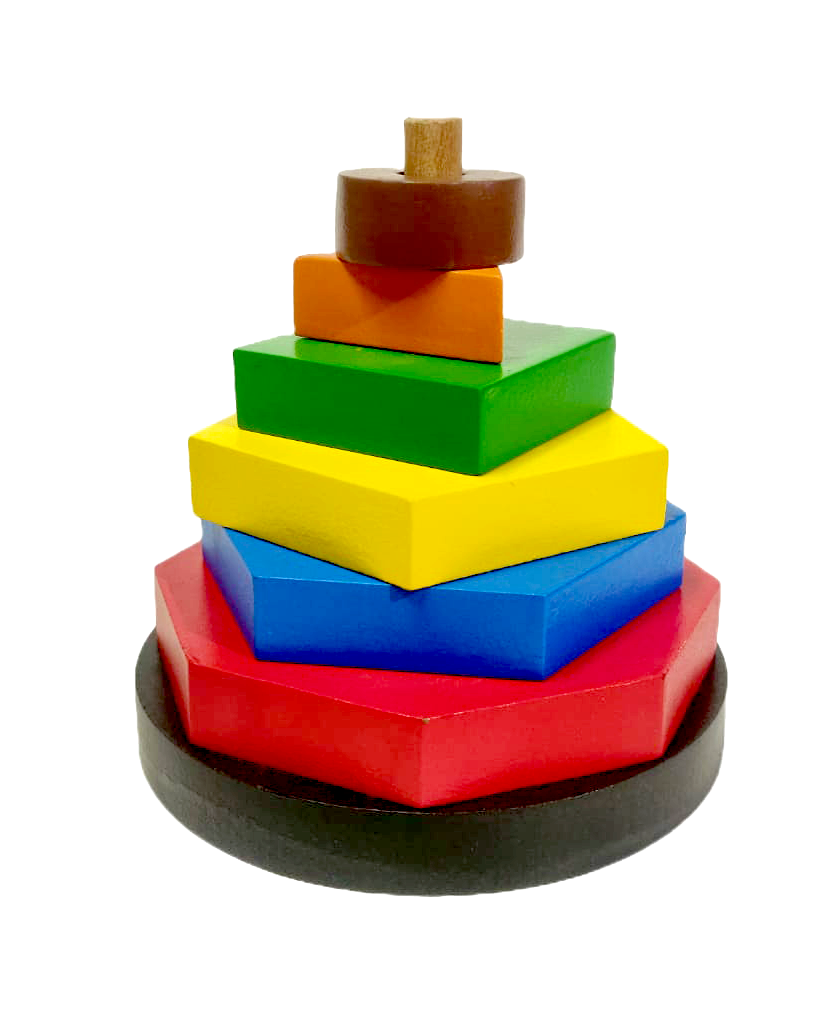 Buy Wooden Small Stacker Multi Color 2 - SkilloToys.com