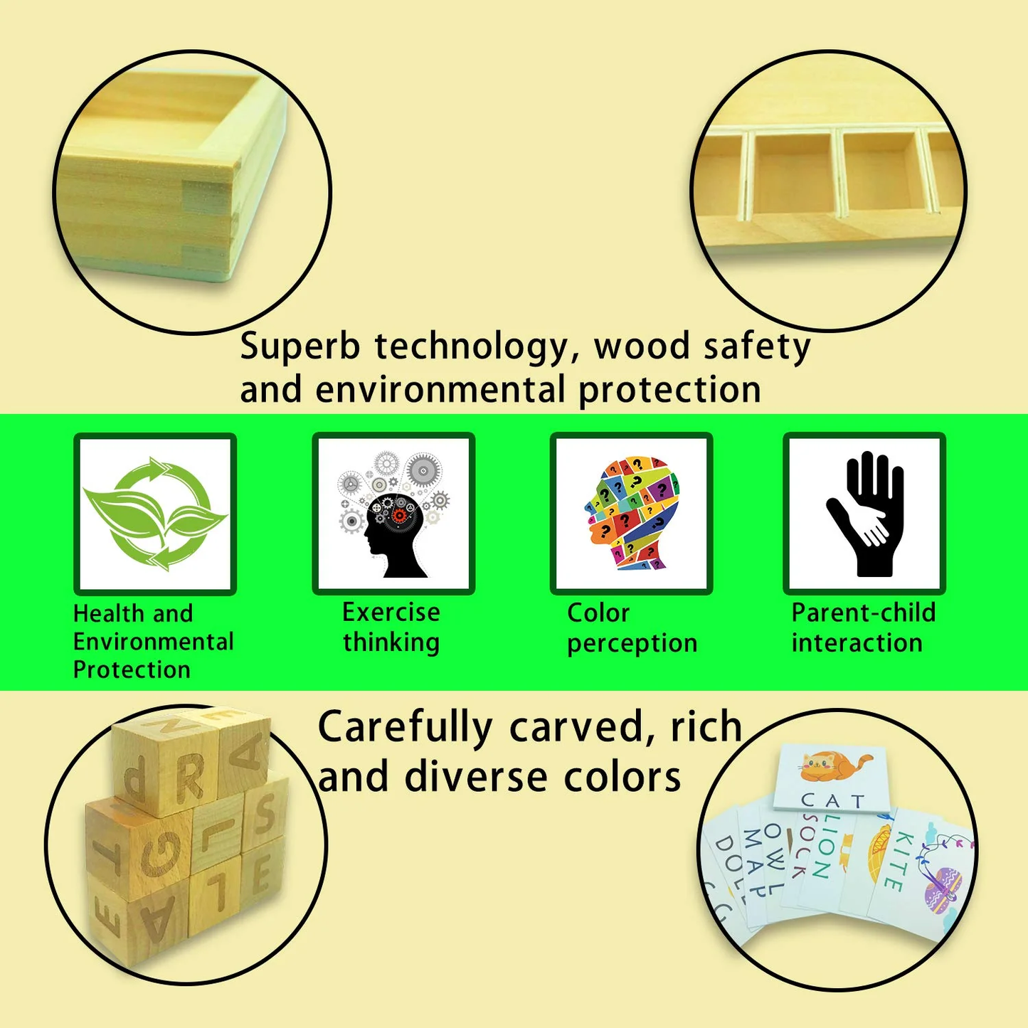 Buy Wooden Spelling Blocks With Flashcards - SkilloToys.com