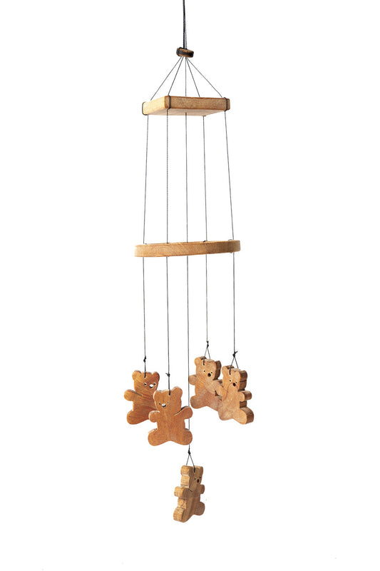 Buy Wooden Teddy Gang Crib Stroller Hanging - SkilloToys.com