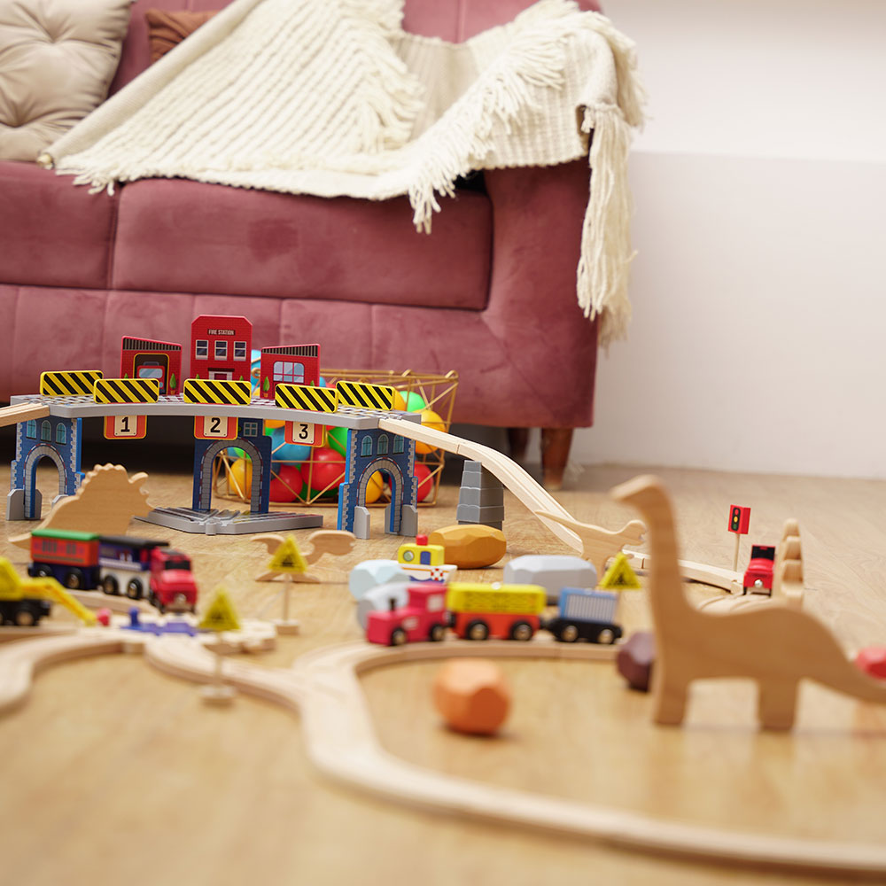 Buy Wooden The Dino Land - Complete Set - SkilloToys.com