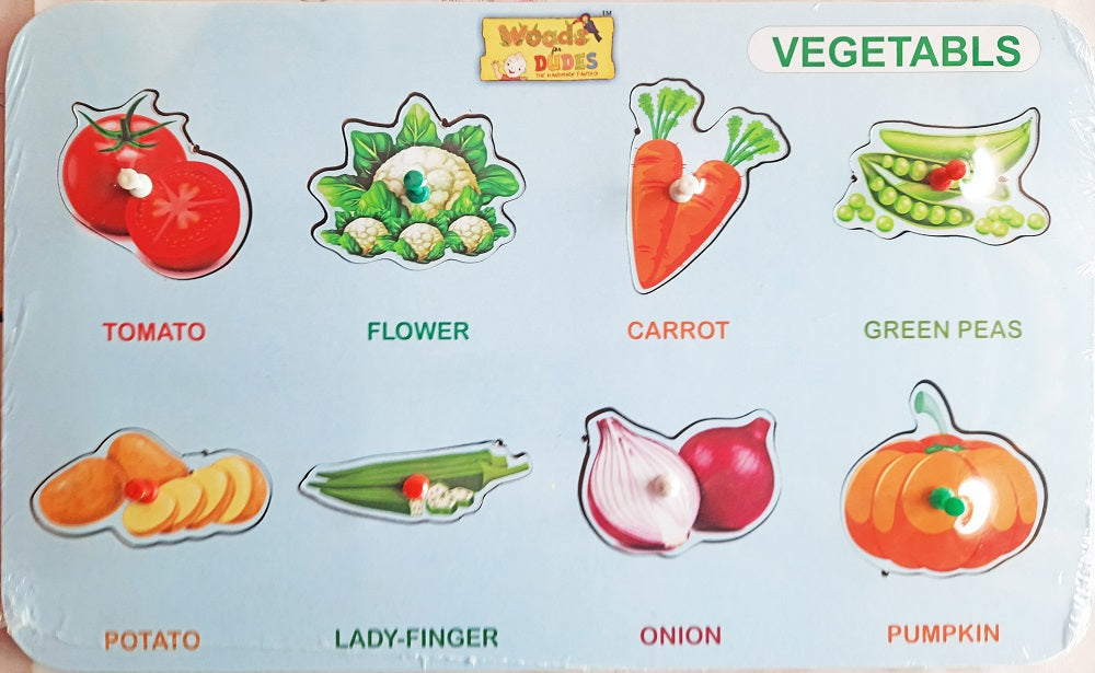Buy Wooden Vegetable Learning Board - SkilloToys.com