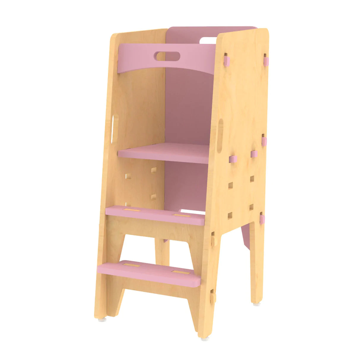 Buy Yellow Lychee Wooden Kitchen Tower - Pink - SkilloToys.com