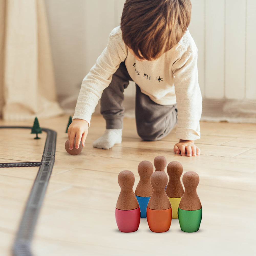 Buy Wooden Bowling Set - SkilloToys.com