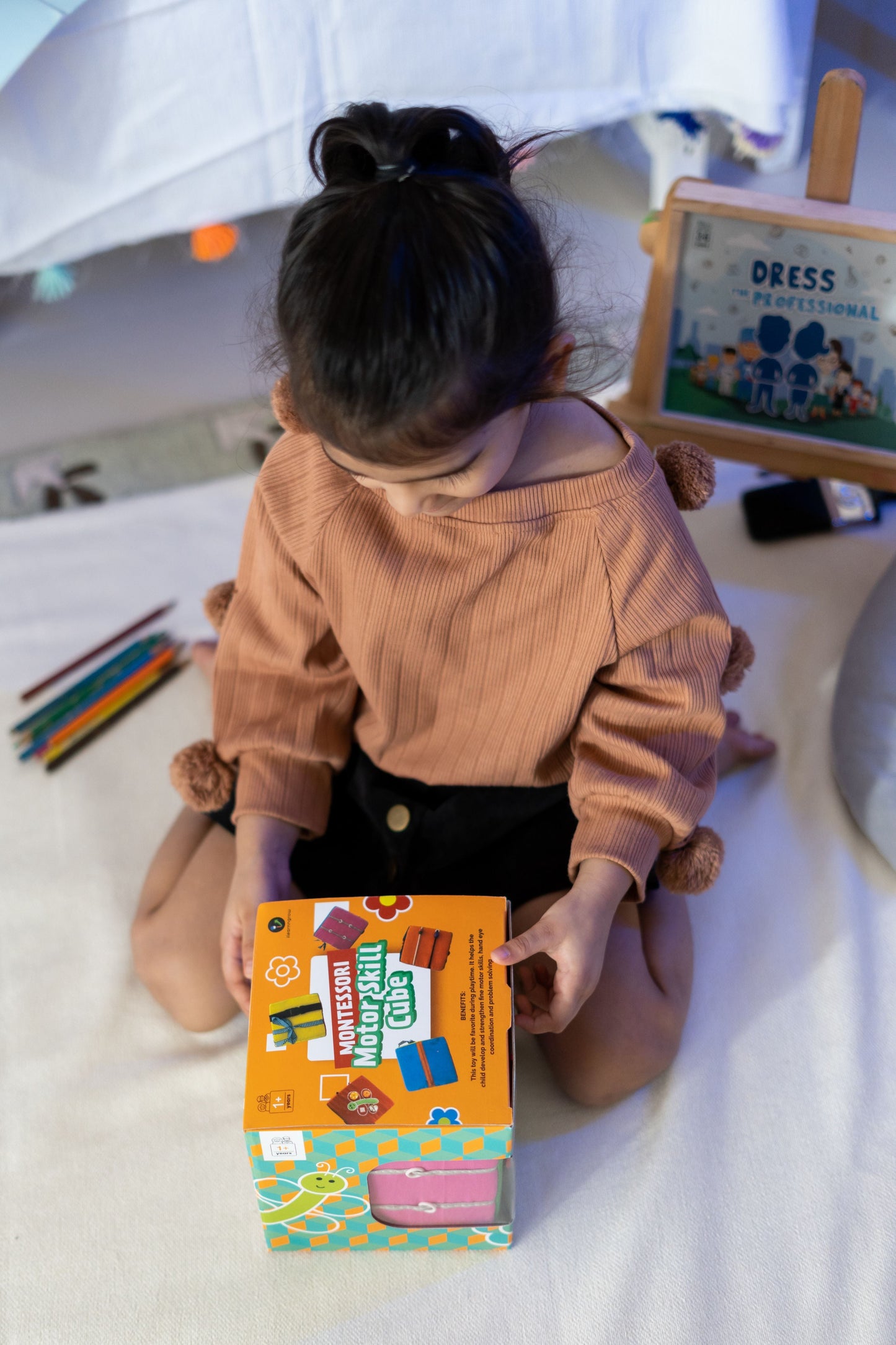 Buy Montesorri Motor Skill Activity Cube Toy - SkilloToys.com