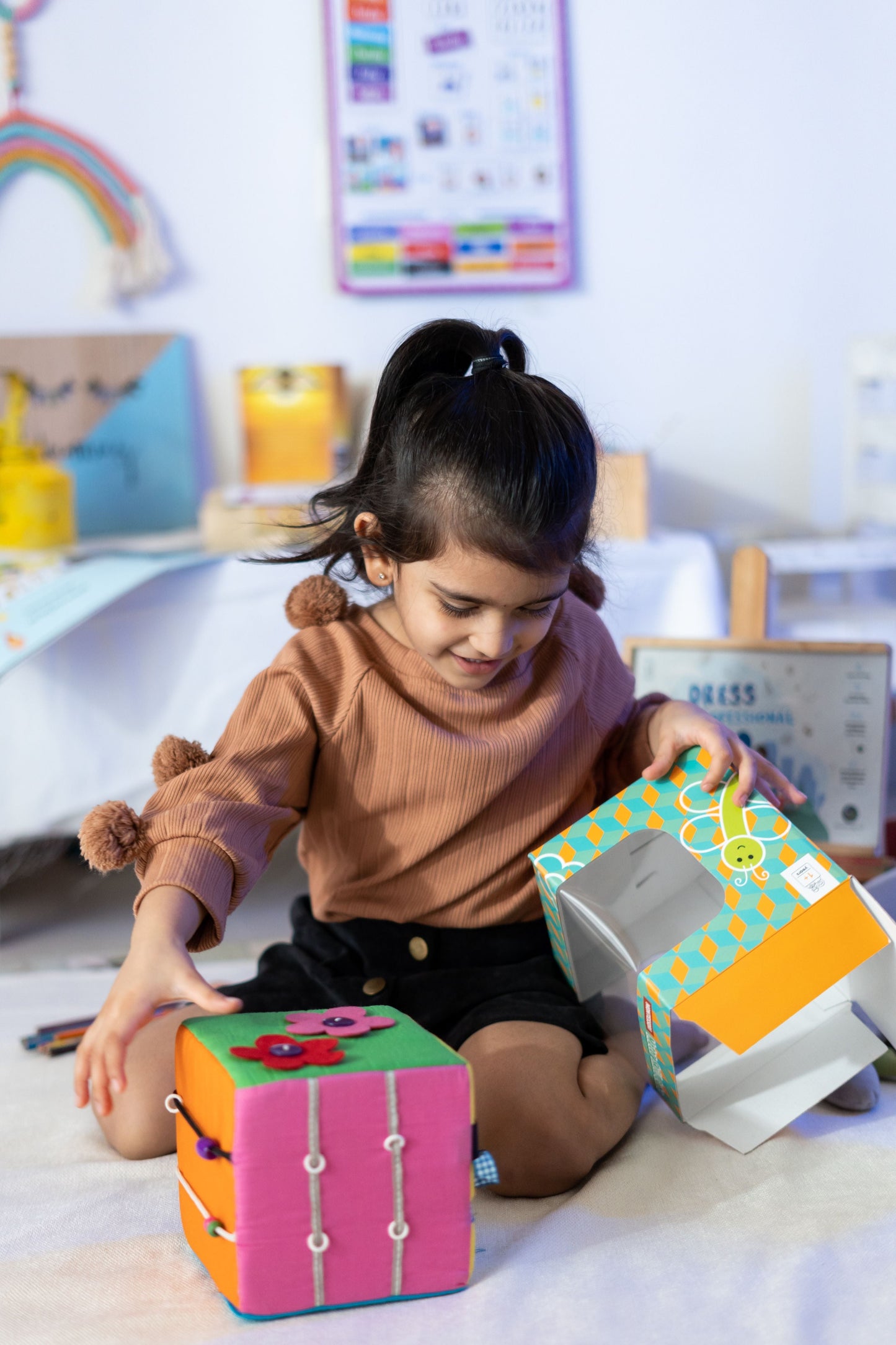 Buy Montesorri Motor Skill Activity Cube Toy - SkilloToys.com
