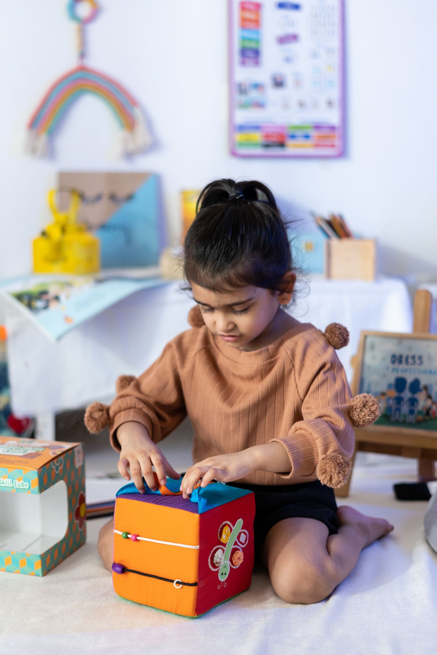 Buy Montesorri Motor Skill Activity Cube Toy - SkilloToys.com