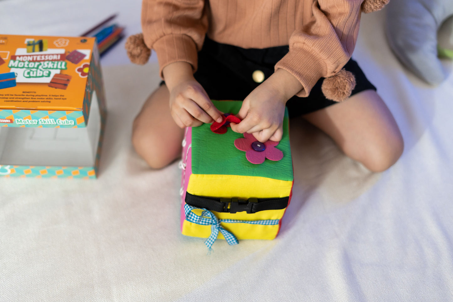 Buy Montesorri Motor Skill Activity Cube Toy - SkilloToys.com