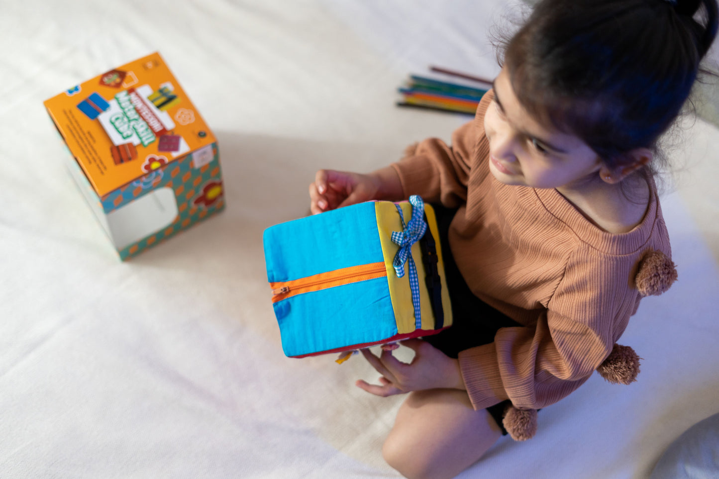 Buy Montesorri Motor Skill Activity Cube Toy - SkilloToys.com