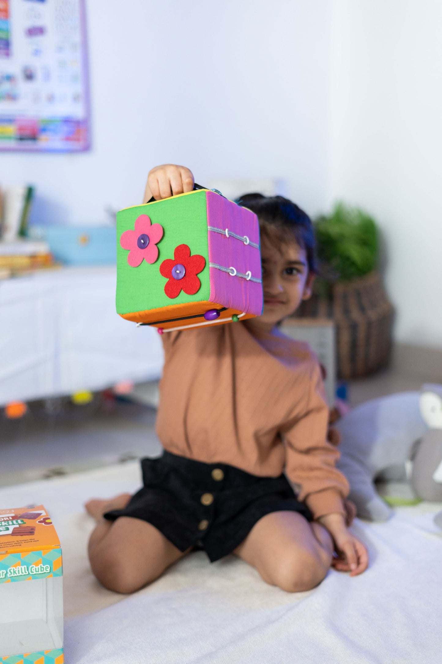 Buy Montesorri Motor Skill Activity Cube Toy - SkilloToys.com