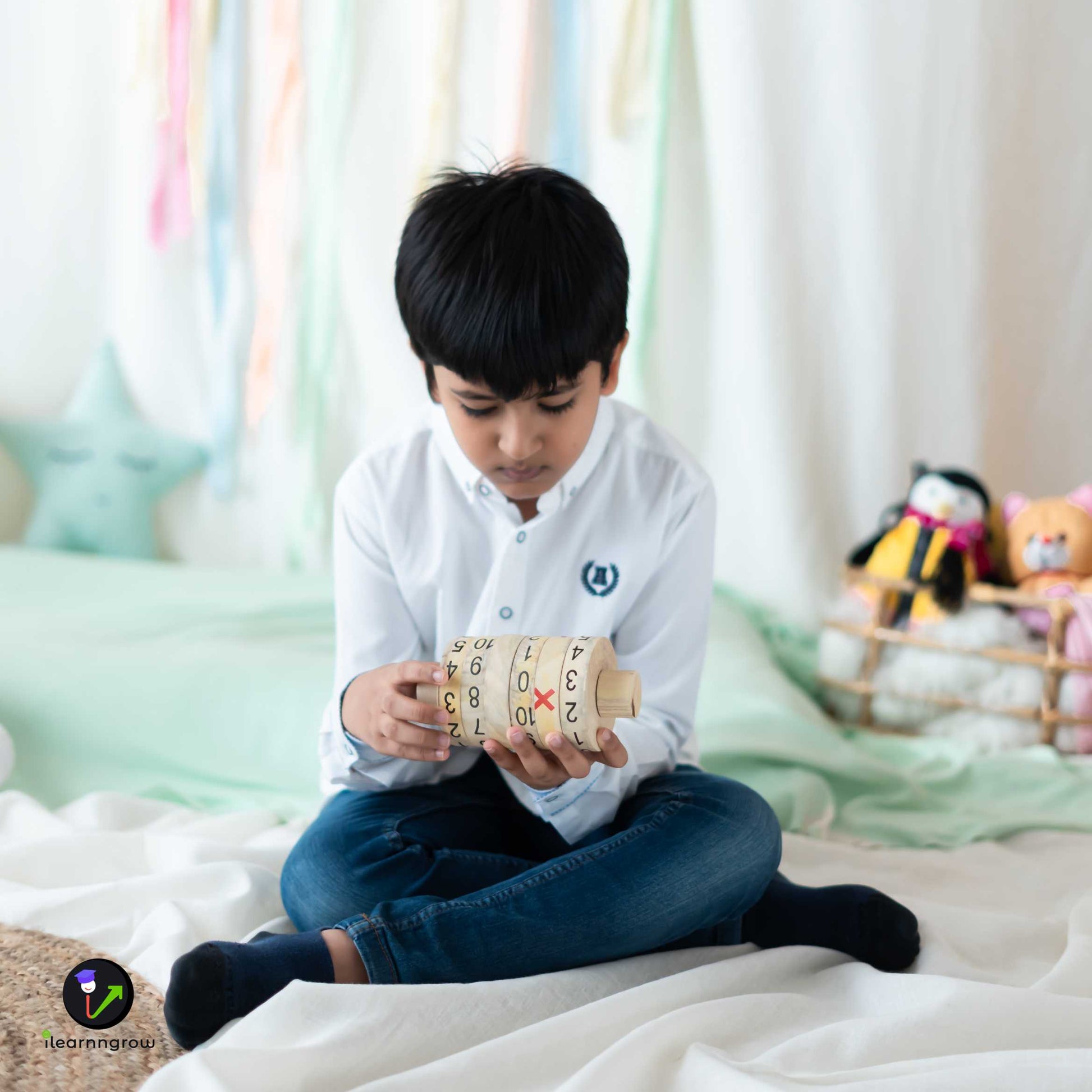 Buy Wooden Learning Maths Calculator - SkilloToys.com