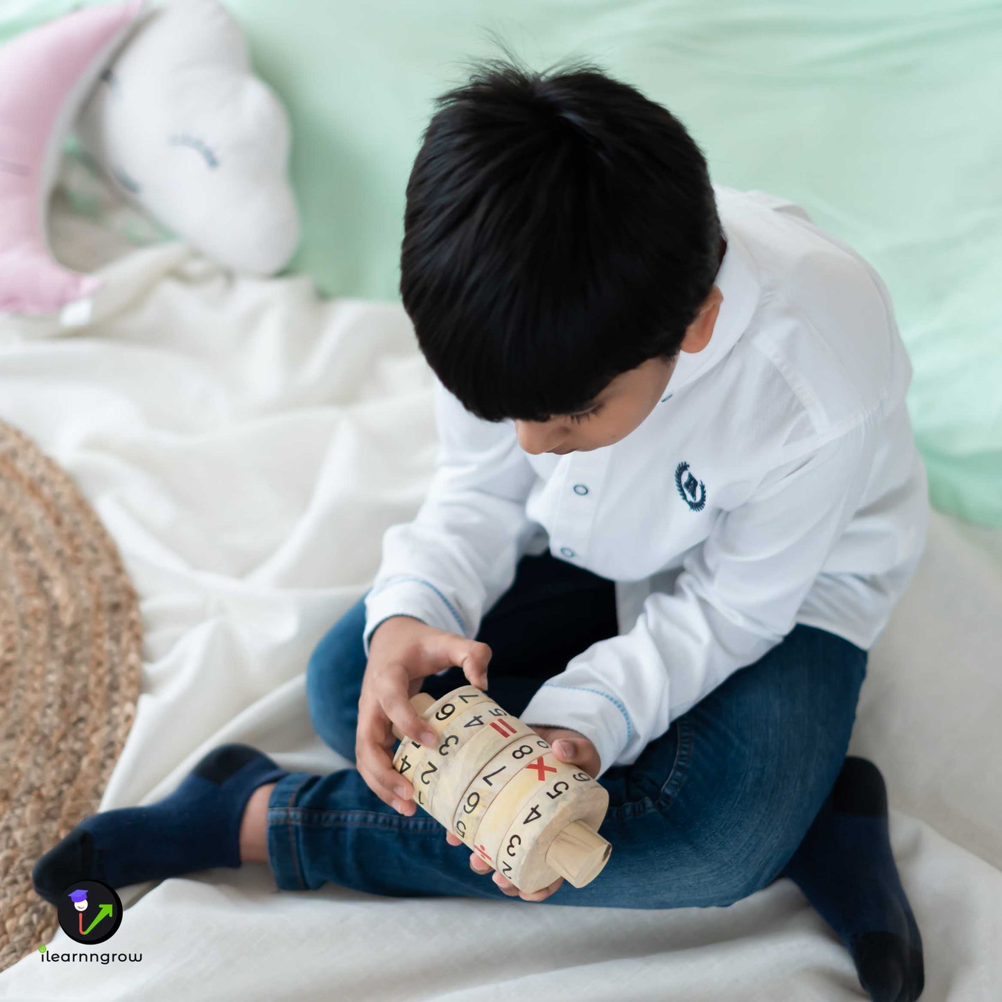 Buy Wooden Learning Maths Calculator - SkilloToys.com