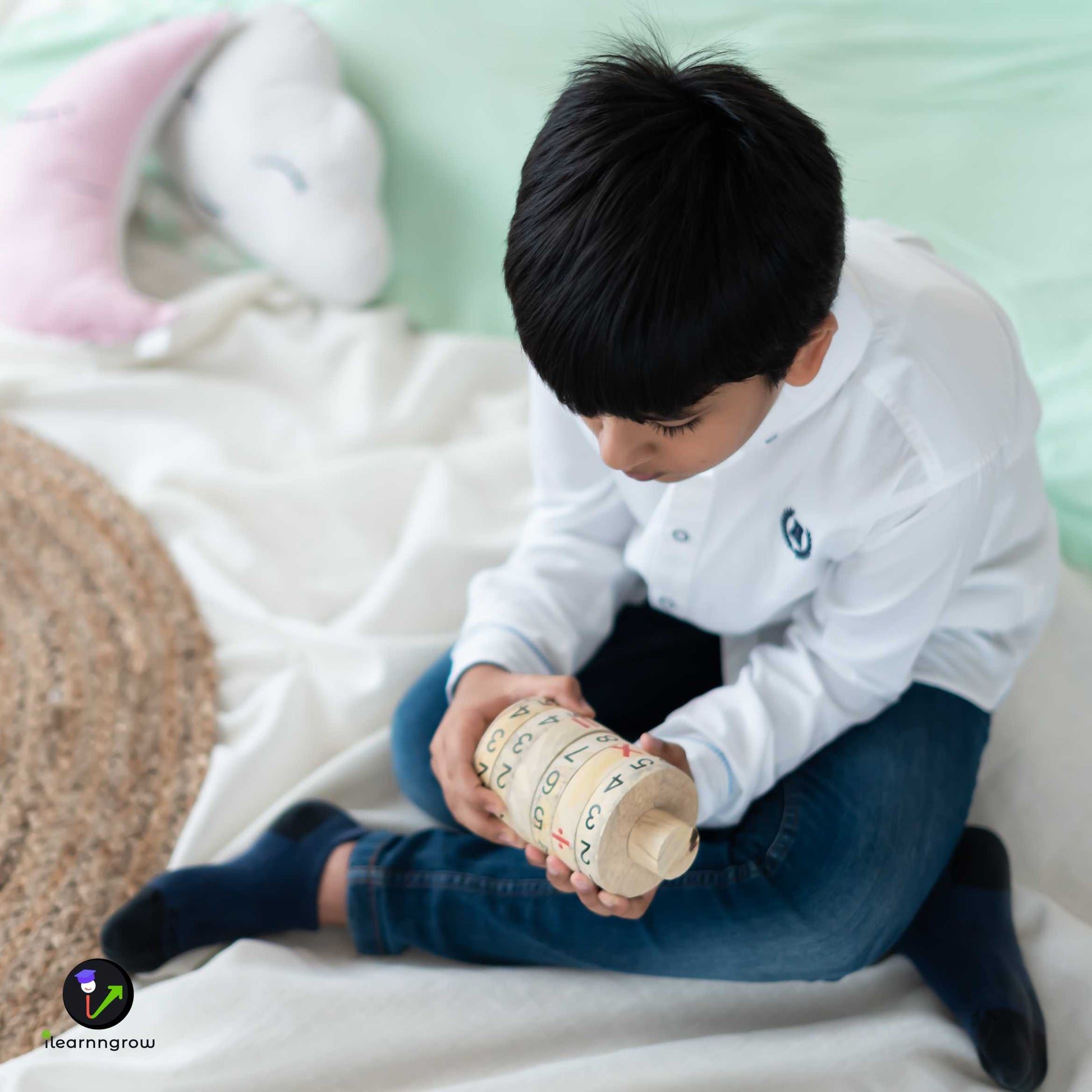 Buy Wooden Learning Maths Calculator - SkilloToys.com