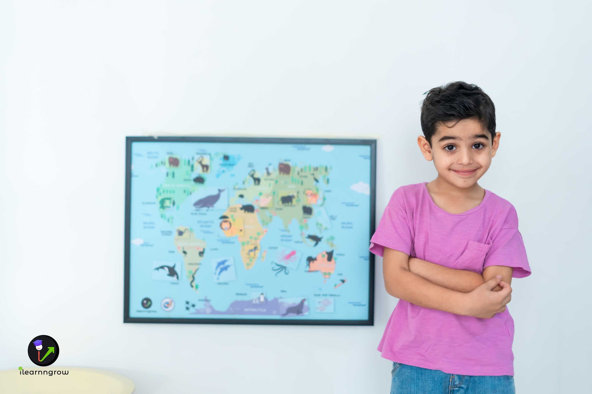 Buy Animals Found in the Continent Magnetic Wooden Board - SkilloToys.com