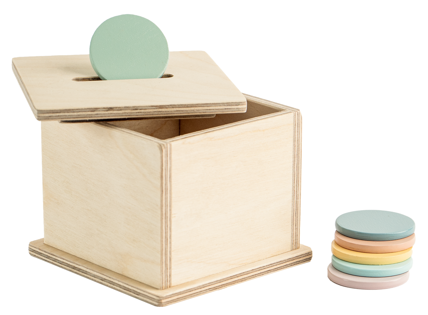 Buy Montessori Wooden Object Permanence Coinbox Online - SkilloToys.com