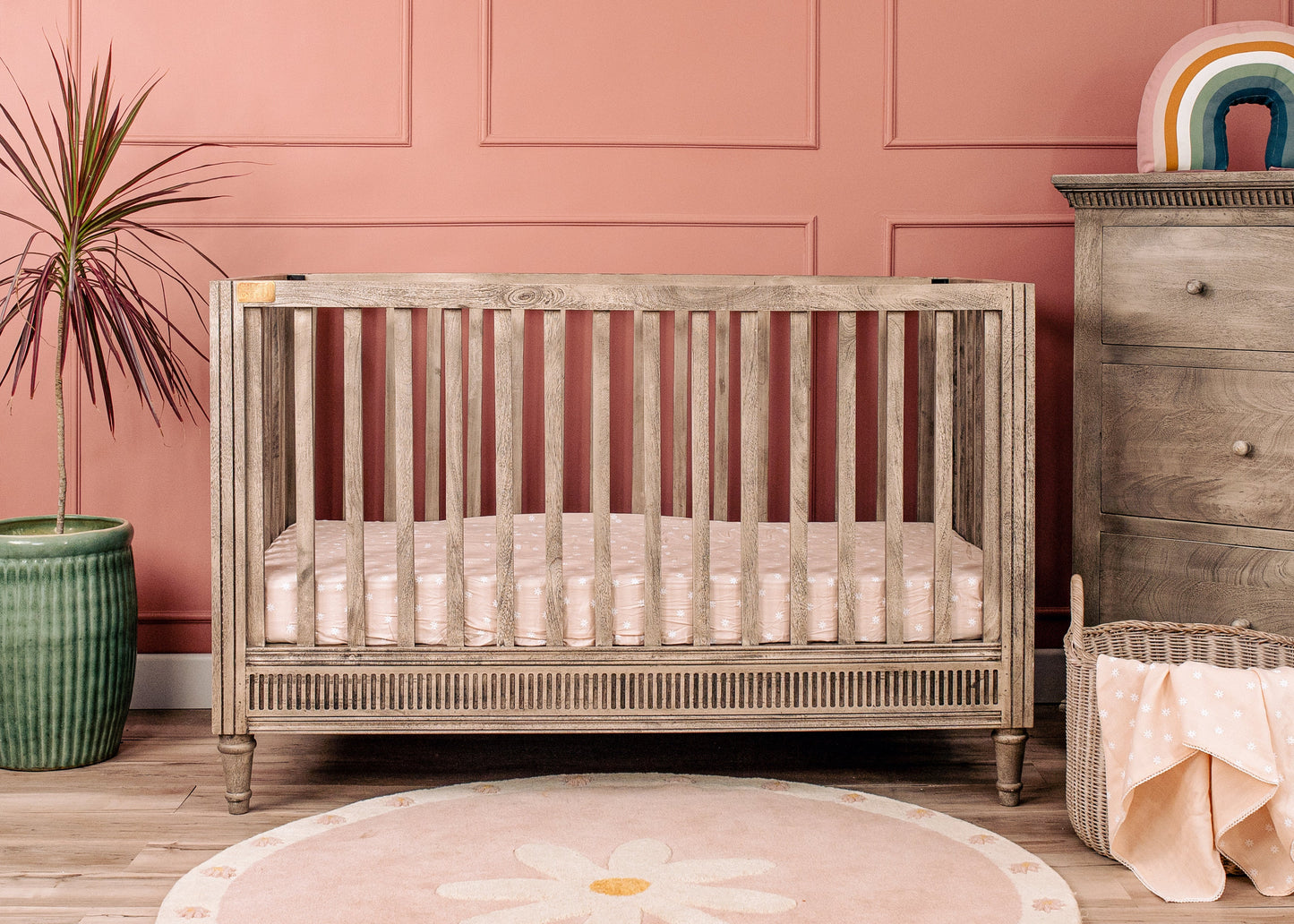 Buy Wooden Baby Cot - Ash Grey Online - SkilloToys.com