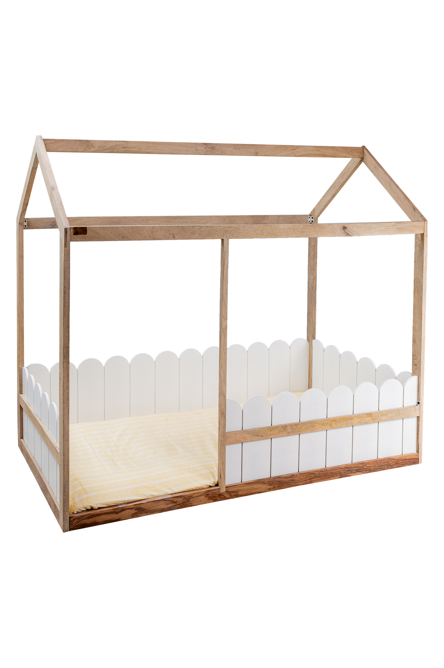 Buy Toddler Wooden House Bed - White Duco Online - SkilloToys.com