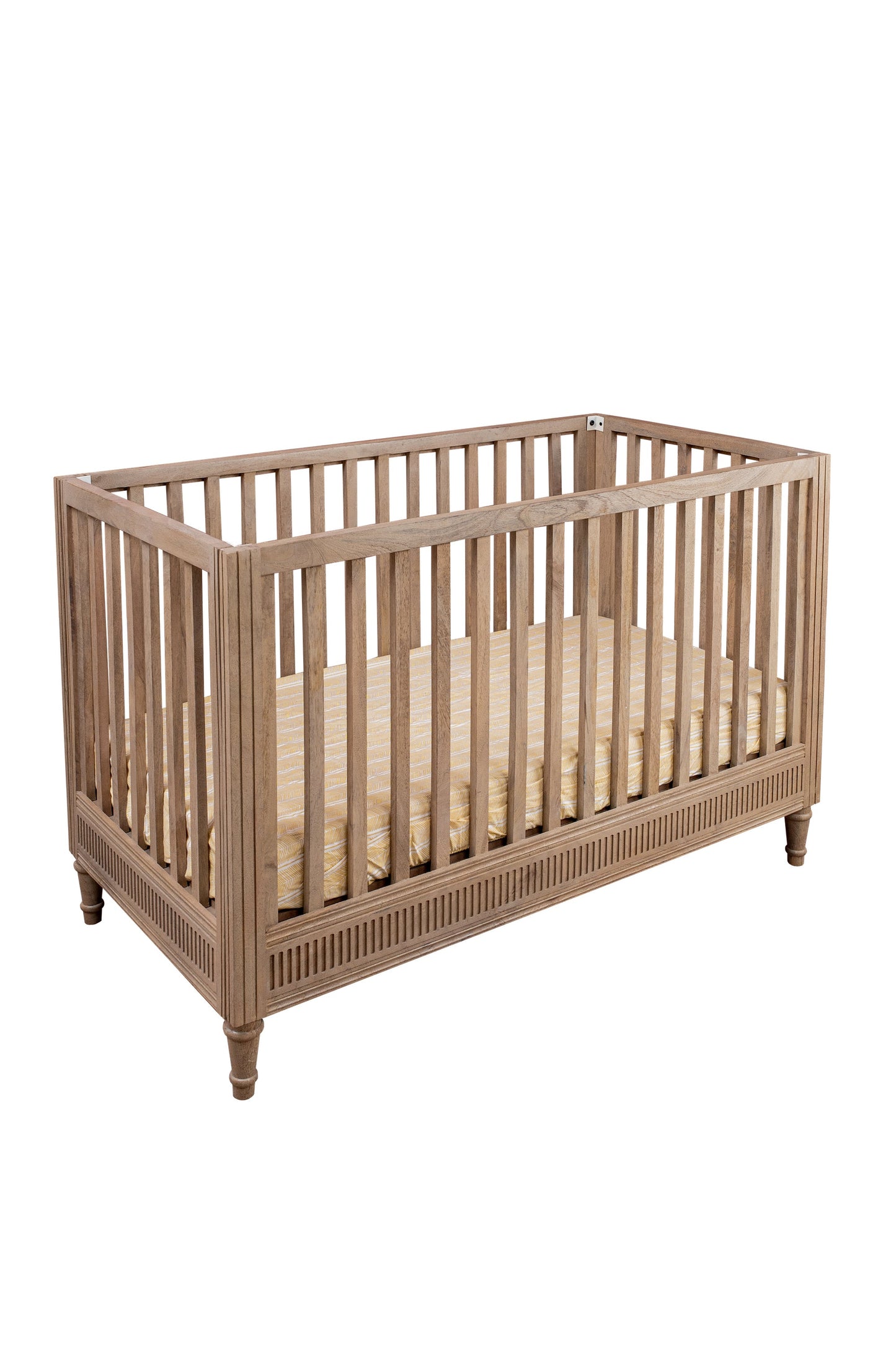 Buy Wooden Baby Cot - Oat Finish Online - SkilloToys.com