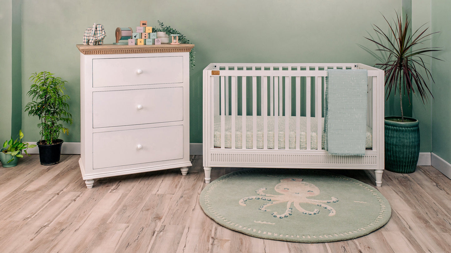 Buy Wooden Baby Cot - White Duco Online - SkilloToys.com