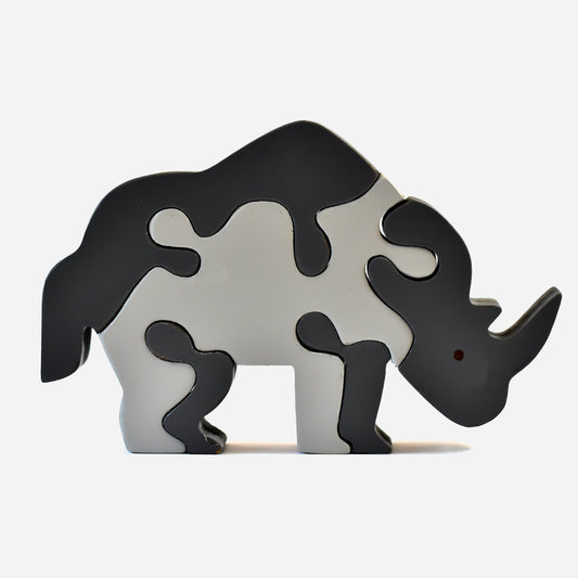 Buy Rhino Animal Wooden Puzzle Toy - SkilloToys.com