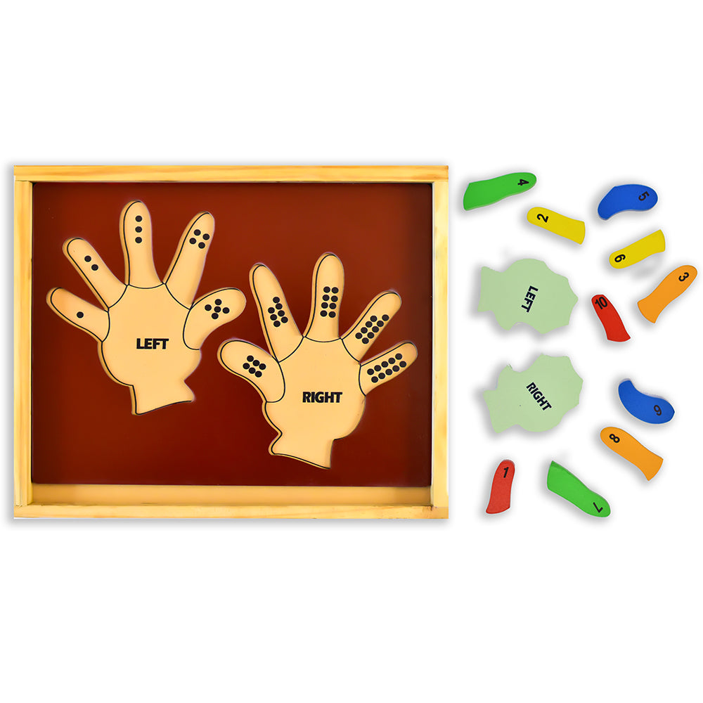 Buy Left and Right Hand Counting Puzzle Blocks - SkilloToys.com