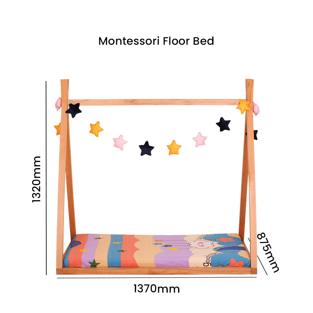 Wooden Montessori Floor Bed