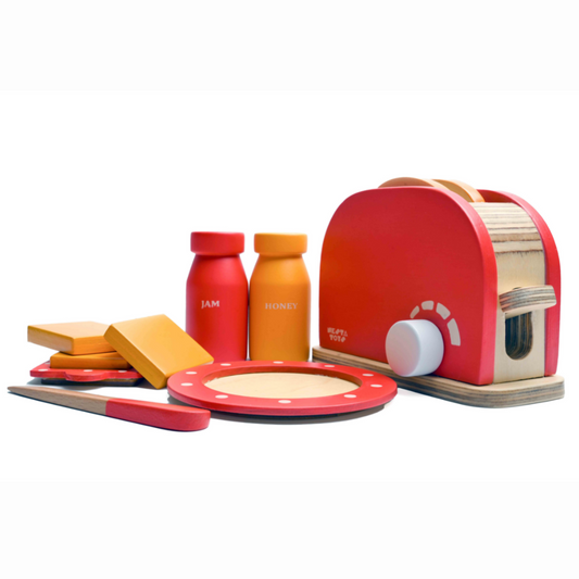 Buy Wooden Bread Pop-up Toaster Pretend Play Toy - SkilloToys.com