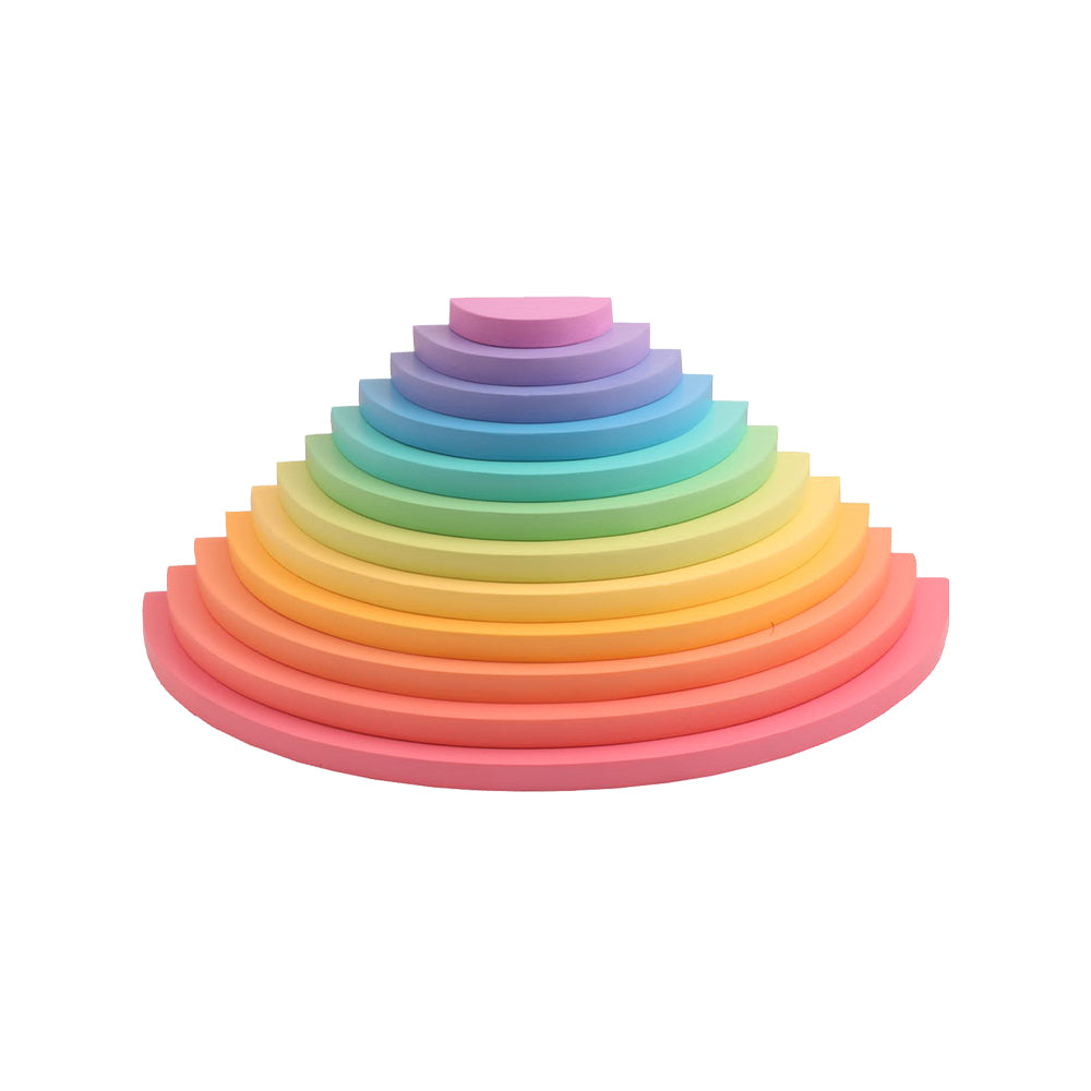 Wooden Rainbow Semicircles Stacker