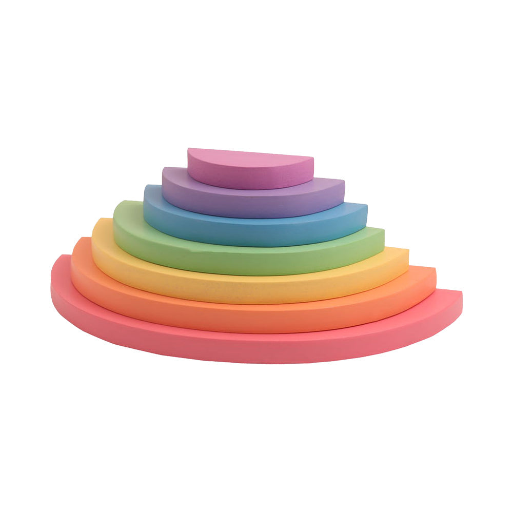 Wooden Rainbow Semicircles Stacker