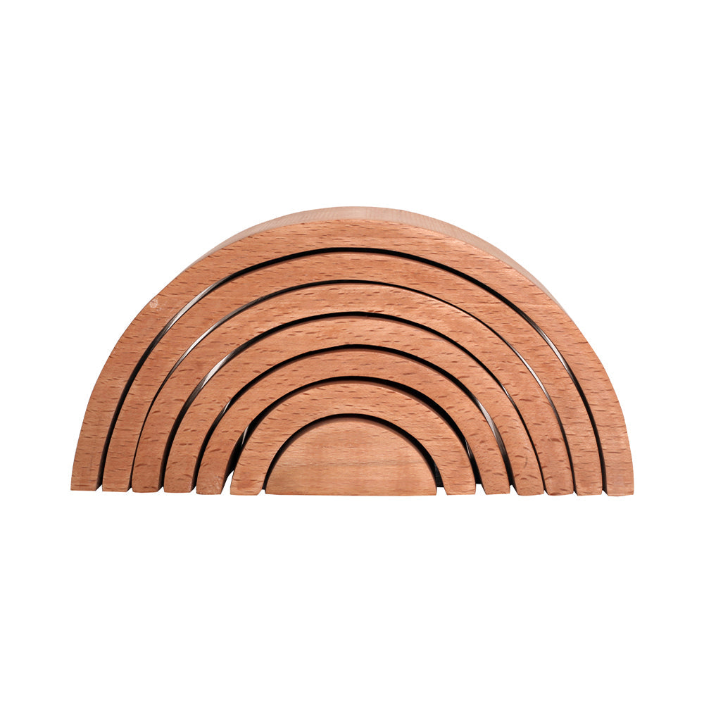 Wooden Rainbow Stacker for Kids