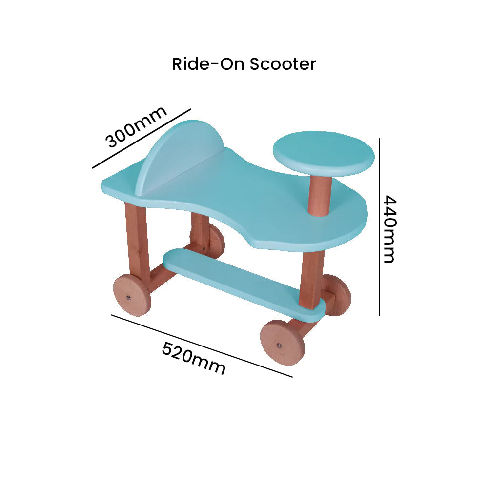 Wooden Ride-On Scooter
