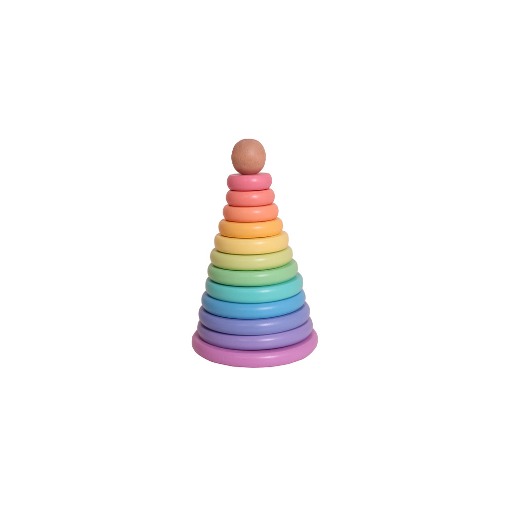 Wooden Ring Stacker for Kids