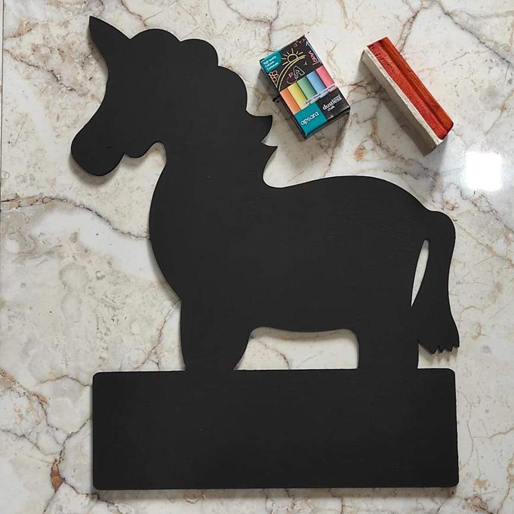 Buy Wooden Unicorn BlackBoard - SkilloToys.com