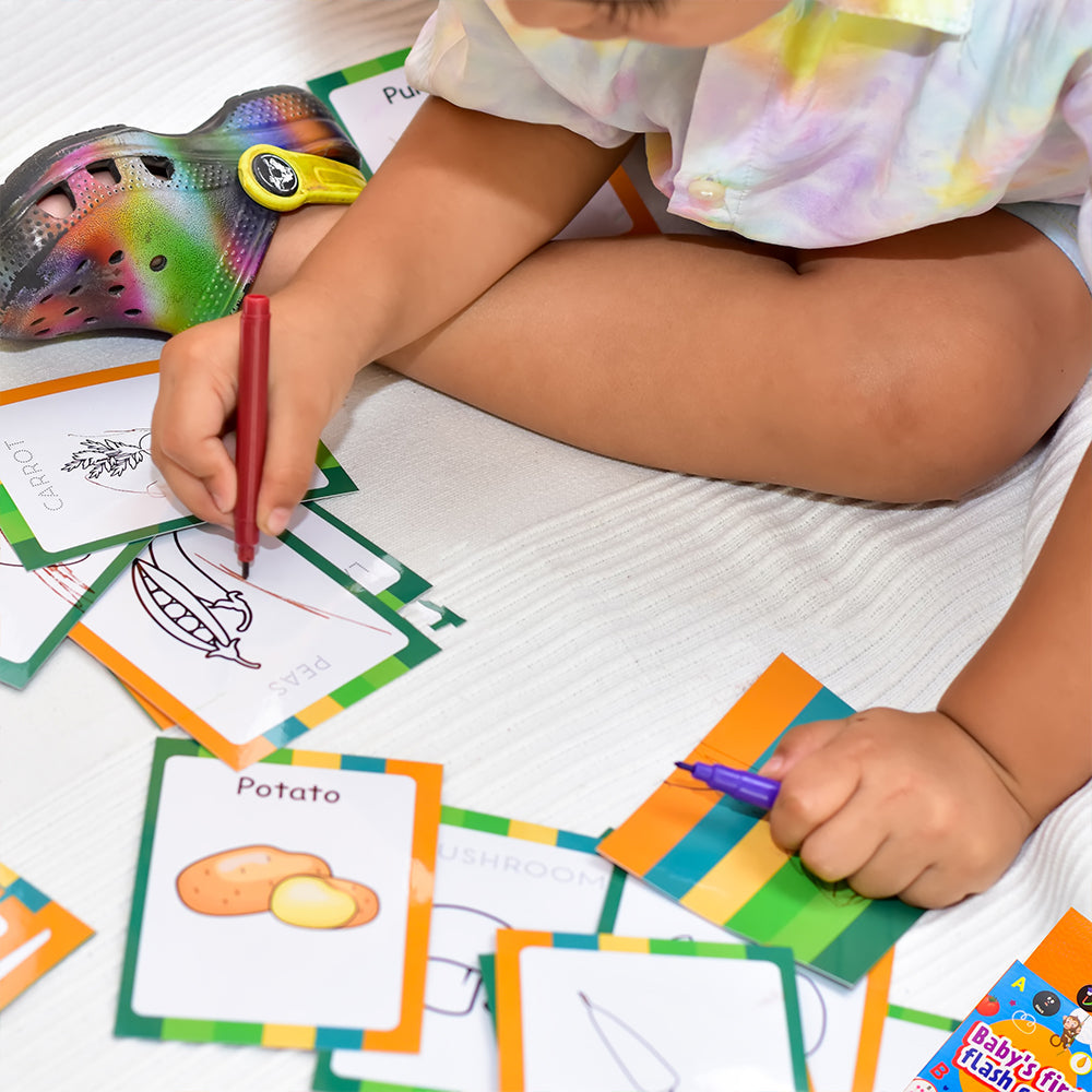 Buy Baby's First Vegetables Flash Cards - SkilloToys.com