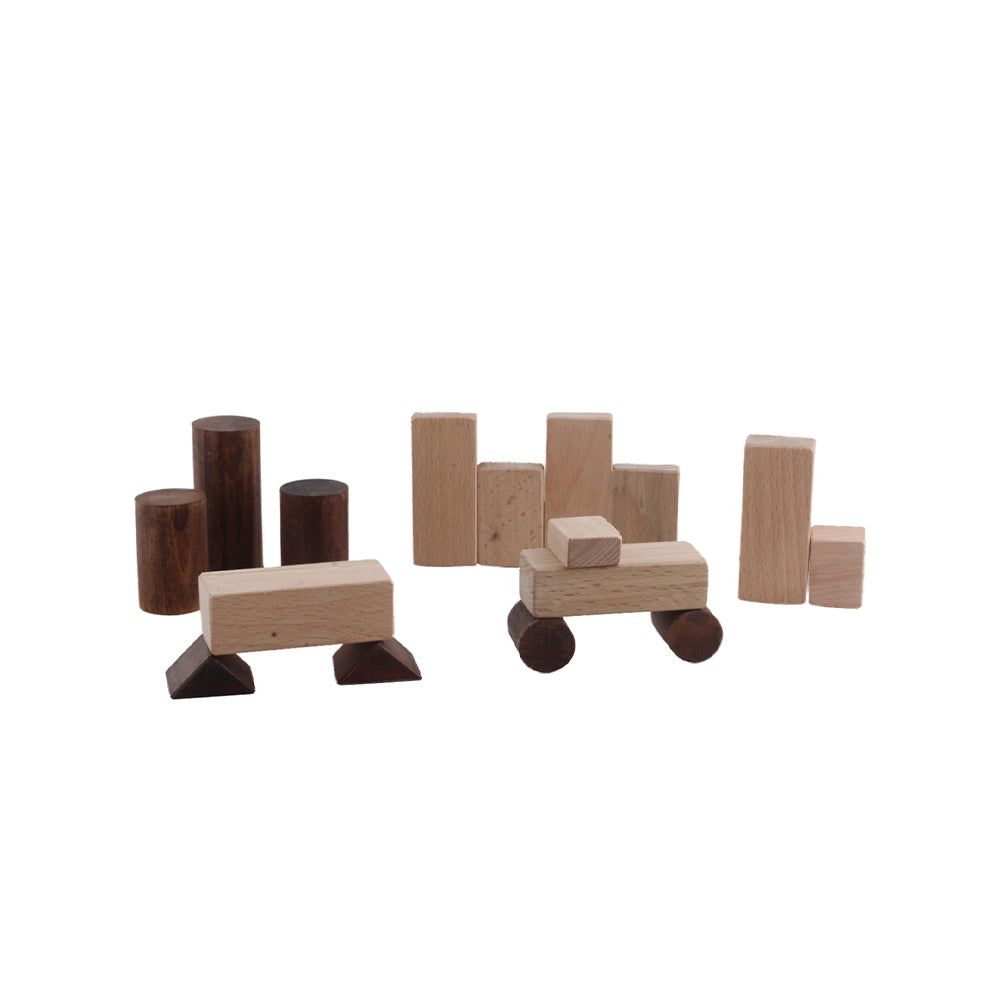 Wooden Building Blocks - Set of 50 Pcs