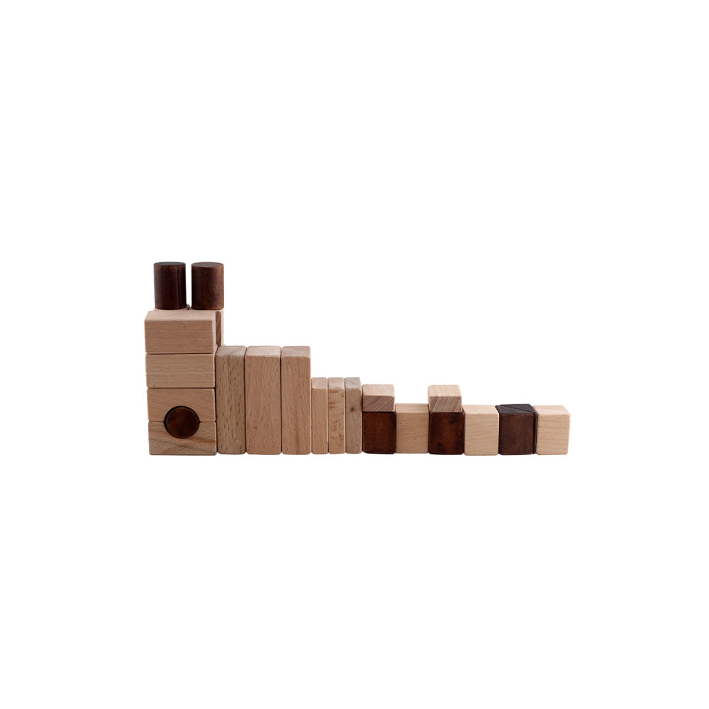 Wooden Building Blocks - Set of 50 Pcs