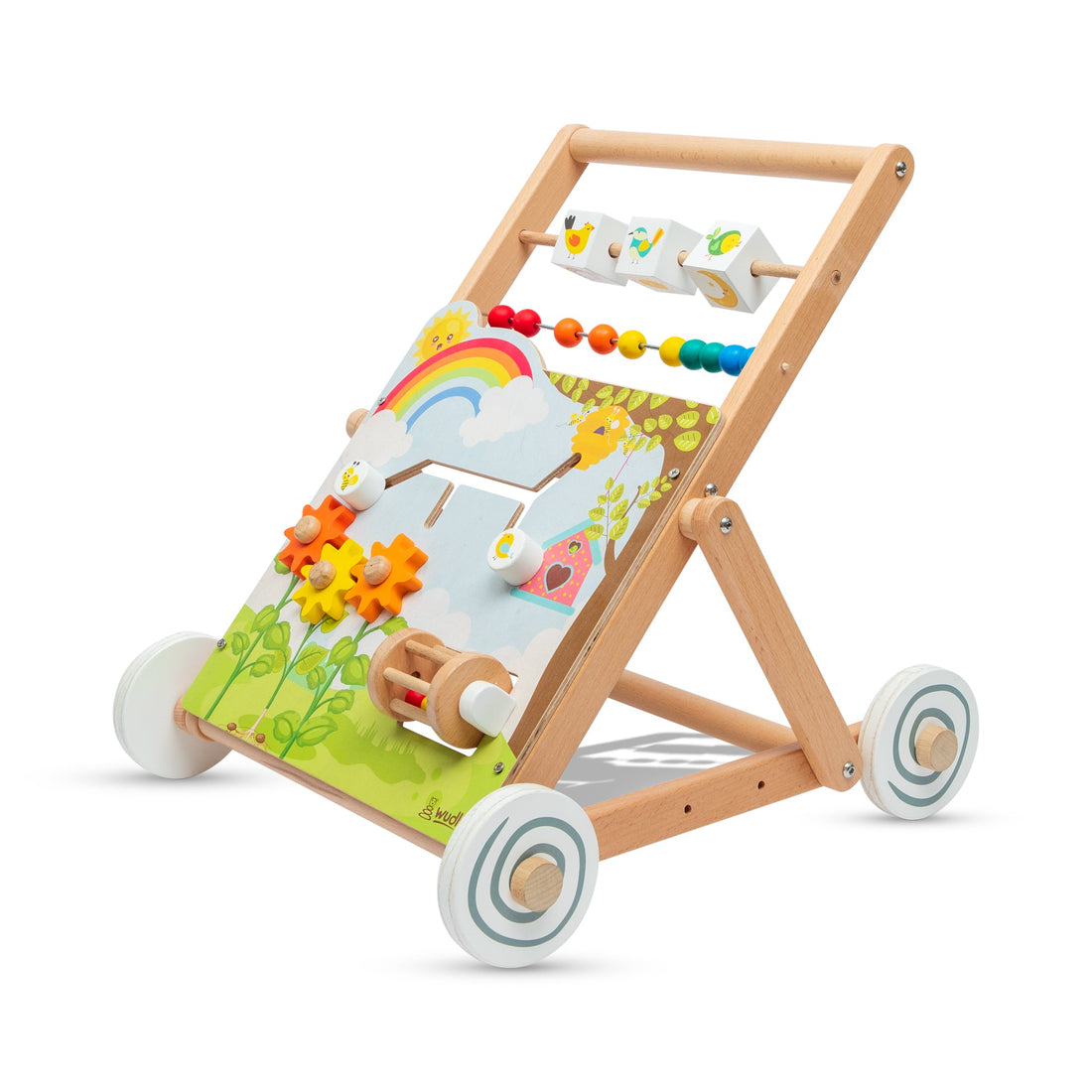 Wooden Push Cart & Wagon