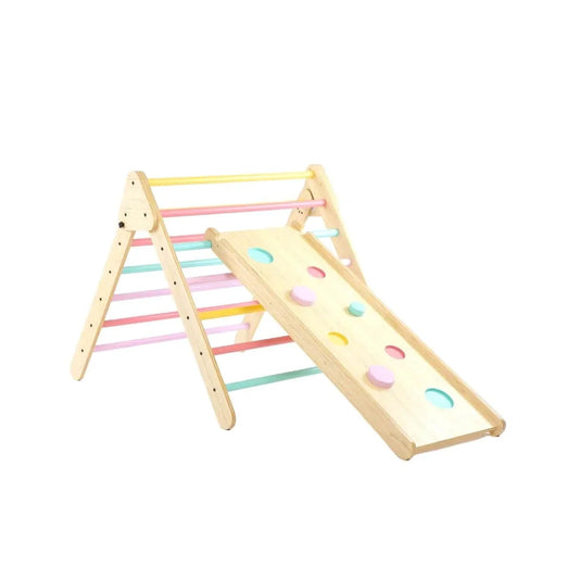 Semi Colored Pikler Triangle Play