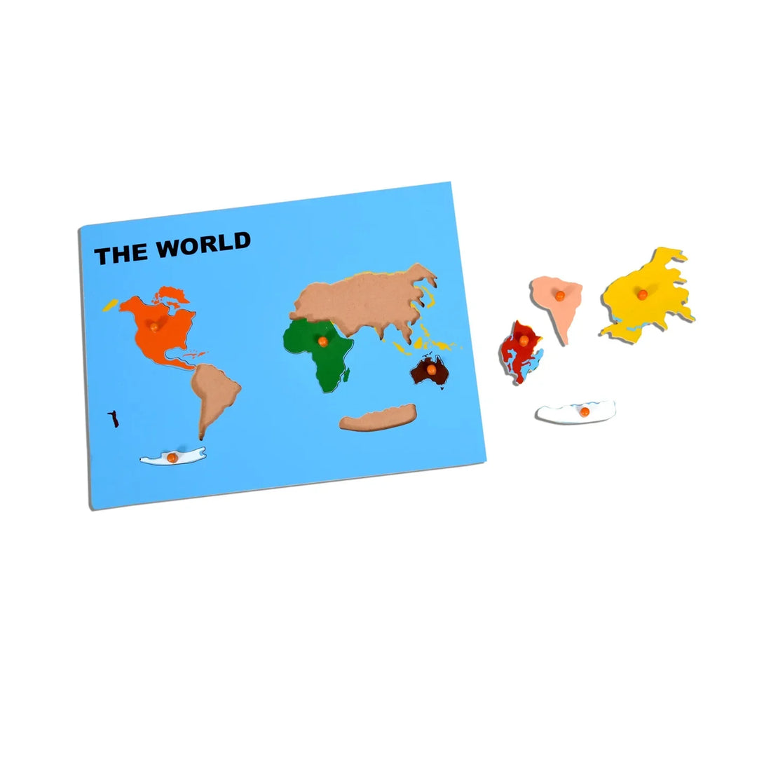 World Map Learning Board