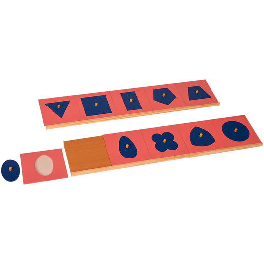 Montessori Drawing Insets with Painted Stand Board