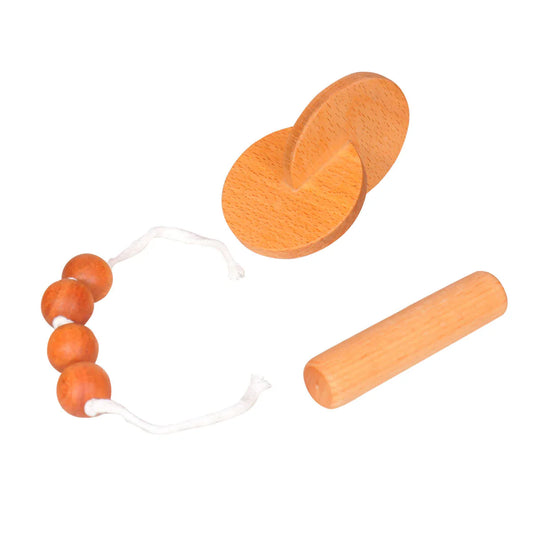 Montessori Baby Set With Rattle And Interlocking Disc