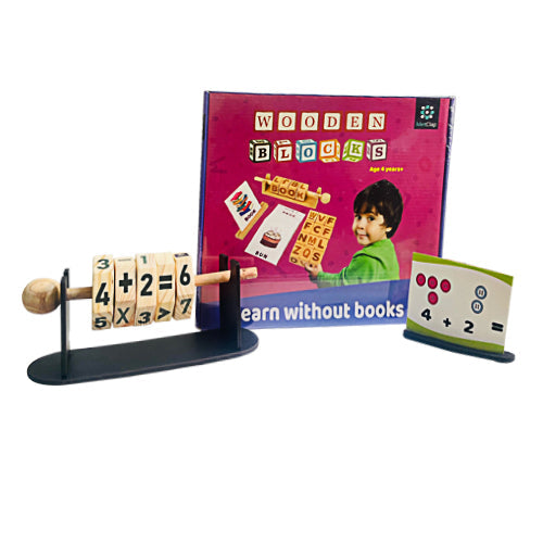 Wooden Number Blocks for Kids