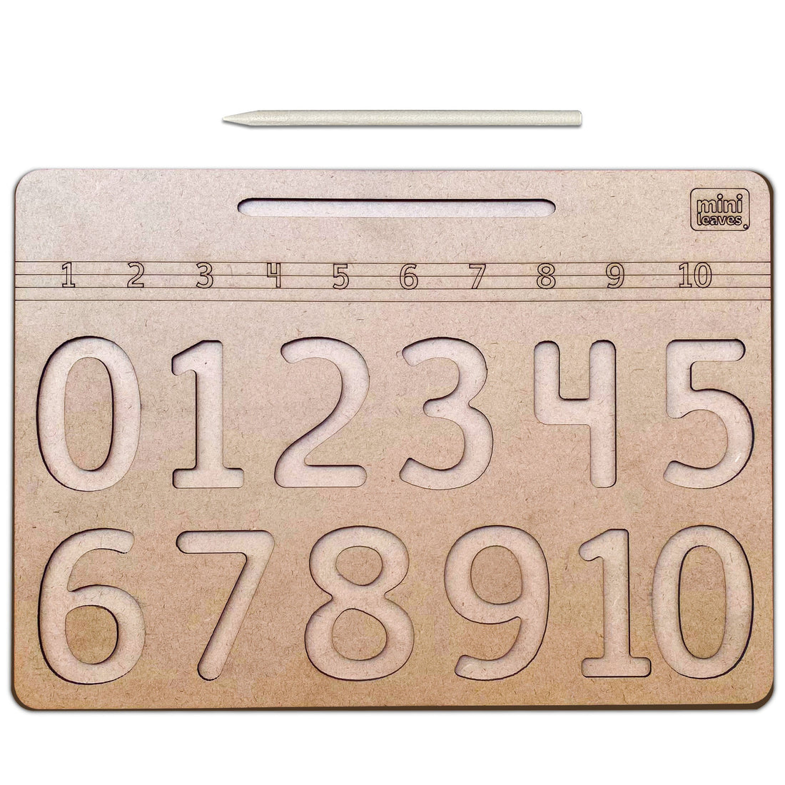 Wooden Number Tracing Board